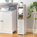 AOJEZOR Toilet Paper Holder Stand: No Drill PVC Small Bathroom Cabinet by AOJEZORBathroomCabinets