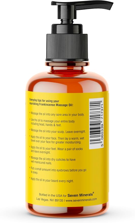 Seven Minerals Frankincense Massage Oil - Image 6