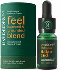 LIVEDROPS 24/7 Balanced Essential Oil Blend Mandarin Cardamom Cypress Patchouli by Livedrops247