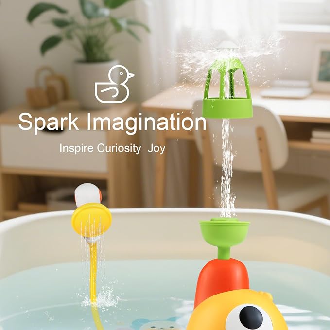 Baby Bath Sprayer Toy for Toddlers-Adjustable Water Flow Rinser - Image 4