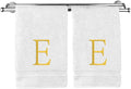 Monogrammed Hand Towel, Personalized Initial Gift, Extra Absorbent 100% Turkish by BareCotton