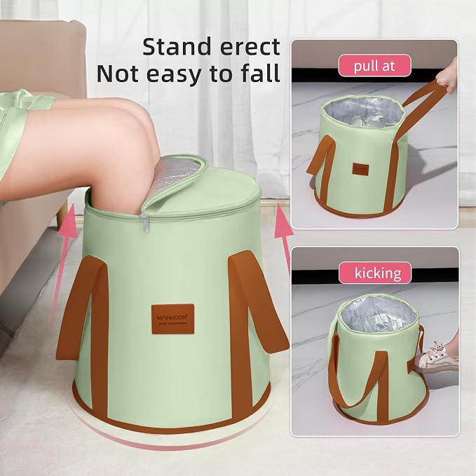 25L Collapsible Bucket Foot Bath Basin， Multifunctional Portable Foot Bath Tub - Image 3