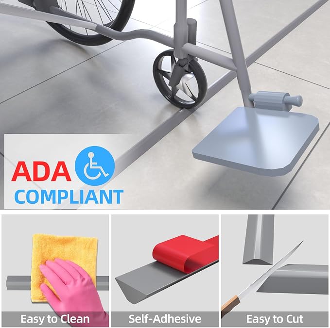 Duzzy 39 Inch Collapsible Shower Water Dam, Shower Threshold Water Stopper - Image 2