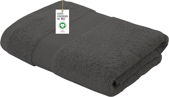 Delara 100% Organic Cotton Towels 650 GSM Plush Feather Touch Quick Dry Bath by Delara