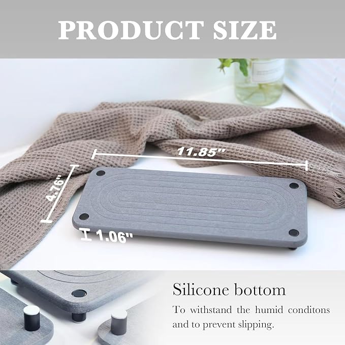 Instant Dry Sink Caddy Kitchen Sink Organizer, Water Absorbing Stone Sponge - Image 6