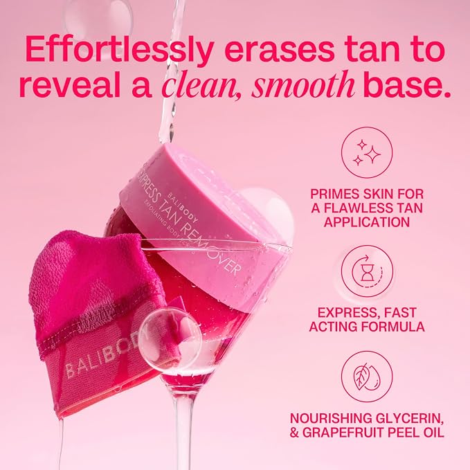 Bali Body Express Tan Remover | Self Tanner Remover & Exfoliating Body Scrub | - Image 4