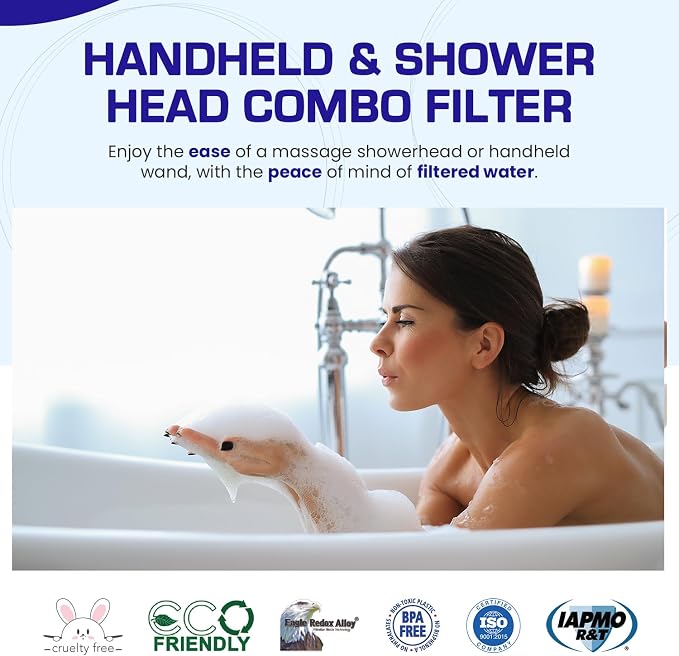 Crystal Quest Luxury Handheld Shower Power Filtration System - Image 2