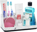 VITVITI Toothbrush Holder for Bathroom, Resin Bathroom Organizer Countertop Sink by VITVITI