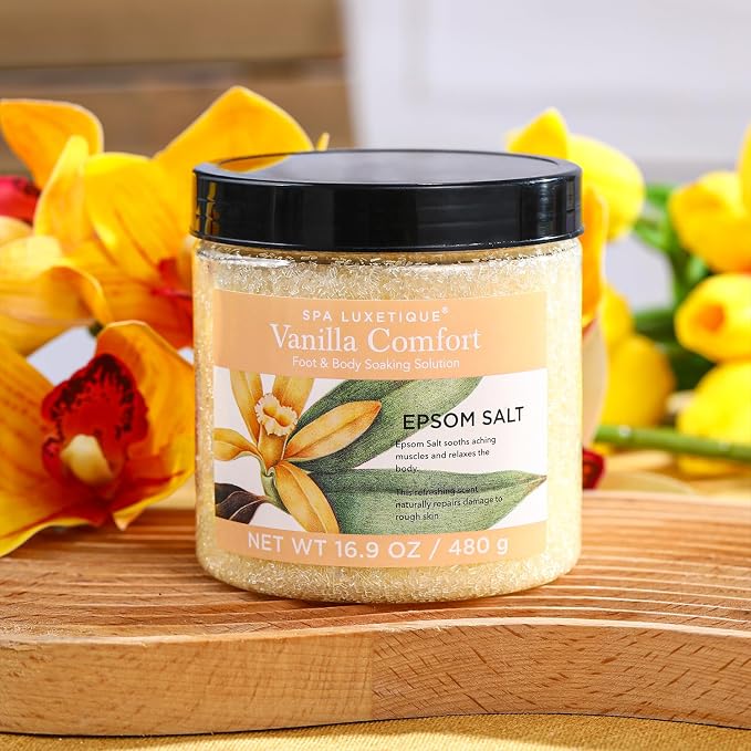 Bath Salts for Soaking, Spa Luxetique Epsom Salts Gifts Set for Women, 3.17lbs - Image 5