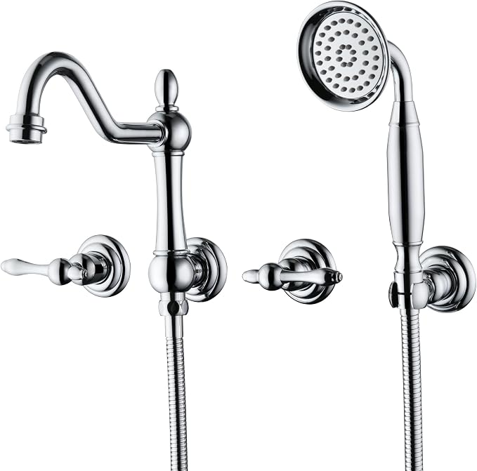 SUMERAIN Vintage Wall Mounted Bathtub Faucet by SUMERAINFAUCETS