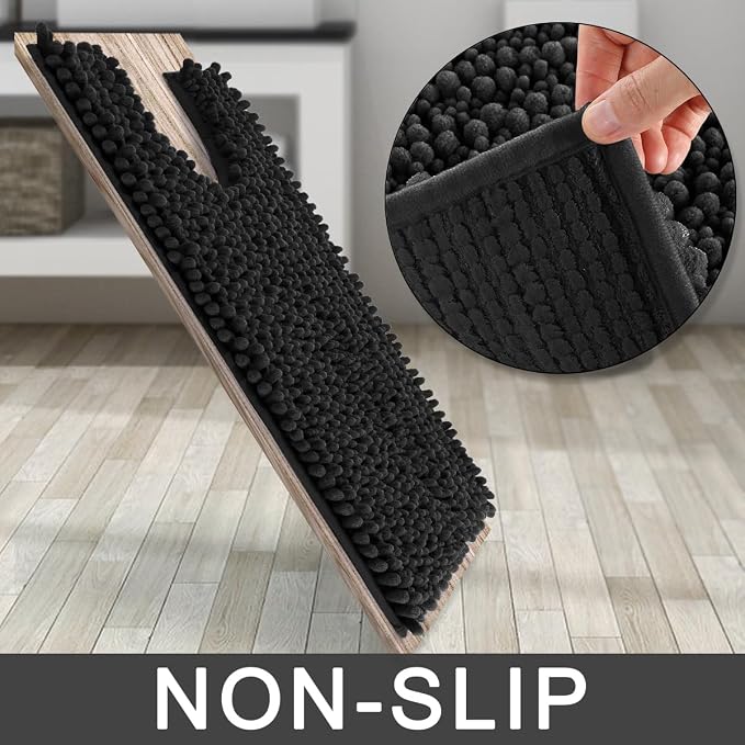 Yimobra Toilet Rug U Shaped Washable 24x24 Inch - Image 4