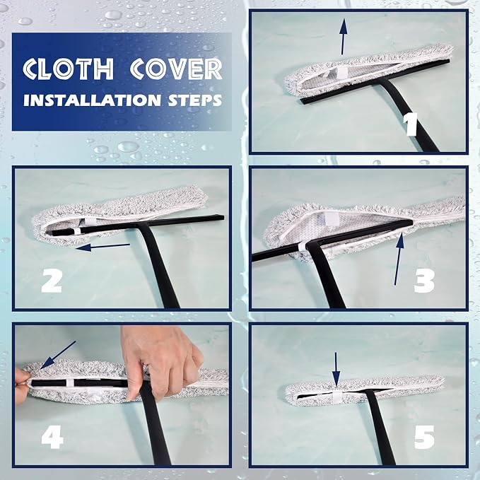12 Inch Silicone Shower Squeegee - Image 5