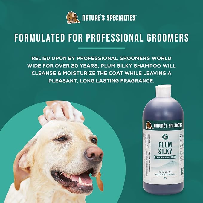 Nature's Specialties Plum Silky Ultra Concentrated Dog Shampoo Conditioner - Image 4