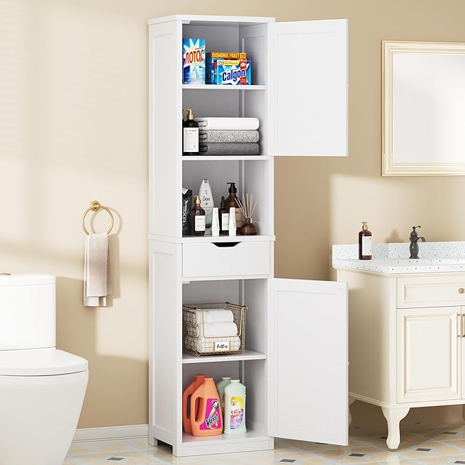 Walsunny Tall Bathroom Storage Cabinet by Walsunny