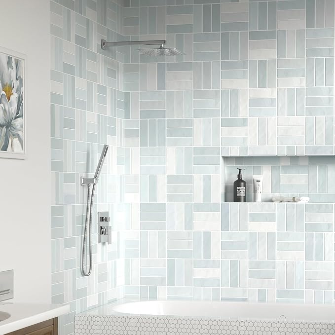 Lava Odoro Modern 2-Setting Square Shower System - Image 3