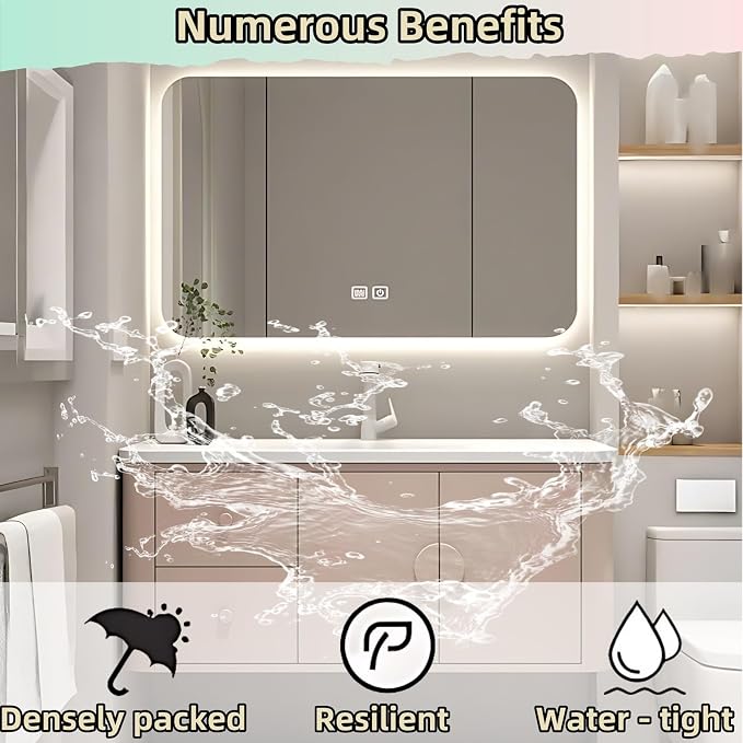 36IN Pink Modern Bathroom Vanity - Image 4