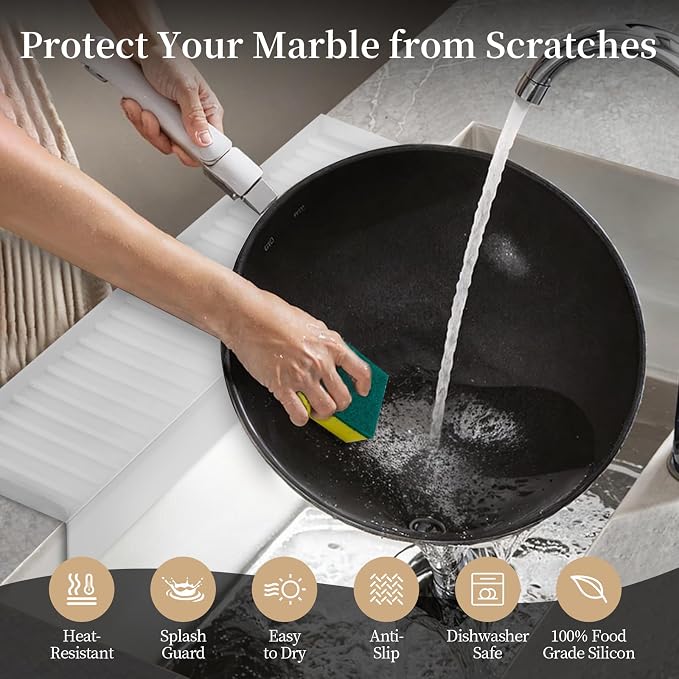Silicon Sink Edge Protectors for Kitchen Sink, Kitchen Sink Splash Guard - Image 3