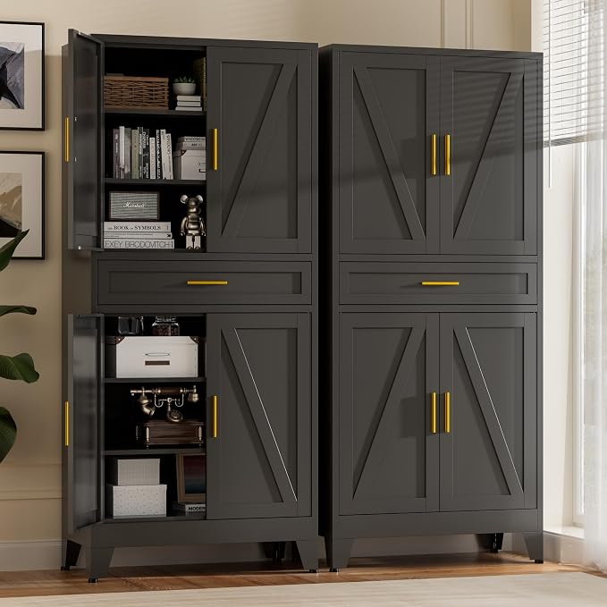 71" Tall Metal Storage Cabinet - Image 3