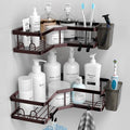 Shower Caddy Corner Organizer: 2Pack Adhesive Shower Shelf Essentials by AKTECKE