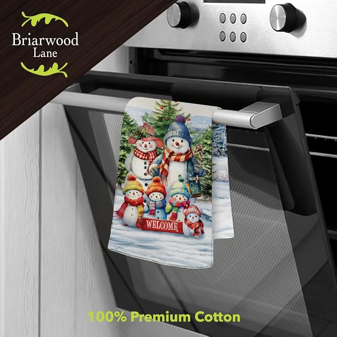 Briarwood Lane Snow Family Cotton Hand Towel - Image 2