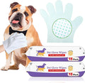 Dog Cleaning Gloves Wipes 30pcs Deodorizing Disposable Pet Grooming Bathing by ALWZ-RDY