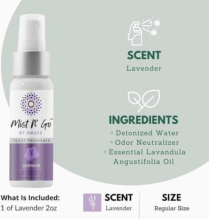 Mist N’ Go by Omaze Travel Bathroom Spray - Image 2