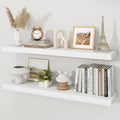 Floating Shelves for Wall, 9.3" Deep Wall Mounted Wood Shelves for Bathroom by Unknown