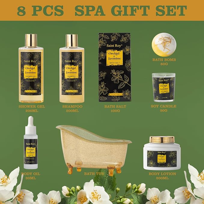 Luxury Home Spa Bath Gift Basket, Spa gift basket Christmas Gifts - Image 4