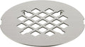 4-1/4 inches Snap-On Round Shower Drain Cover, Stainless Steel by Holge