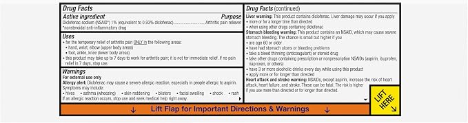 Voltaren Arthritis Pain Relief Gel, Diclofenac Sodium, Clinically Proven - Image 15