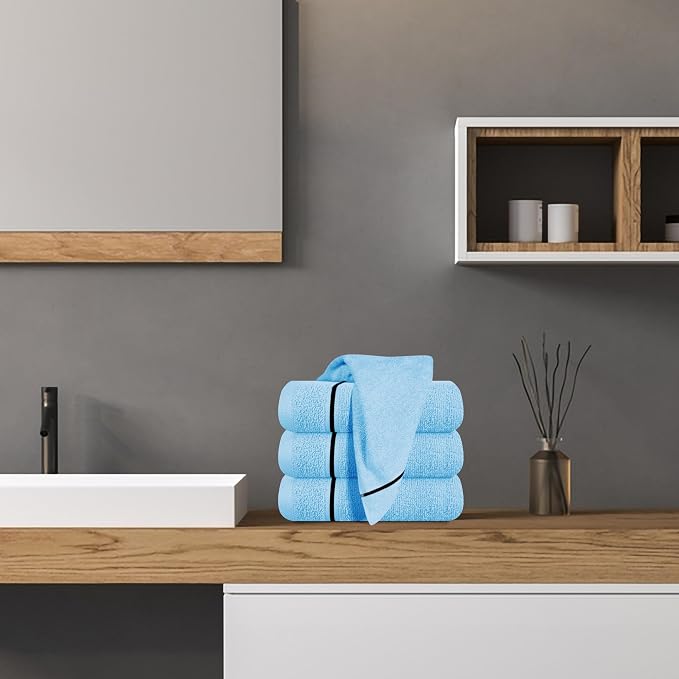 MyOwn Ultra Soft Cotton 6 -Piece Hand Towel Set 16x24 Inch, Spa & General - Image 5