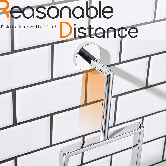 Towel Ring Chrome Bathroom Towel Holders - Image 6