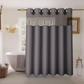 Inhousolu Extra Long No Hook Shower Curtain by INHOUSOLUHOMEDECOR