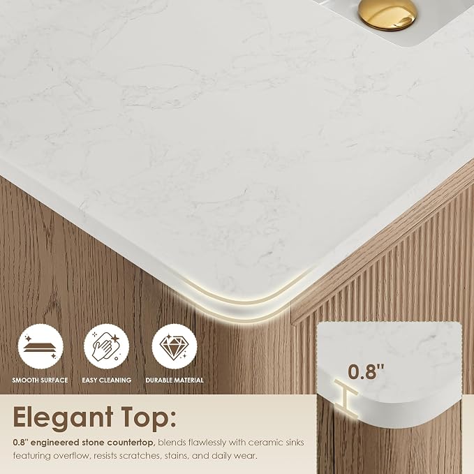 ALTAIR 72 Double Sink Bathroom Vanity Floating and Freestanding Vanity Ceramic - Image 6