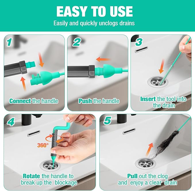 Rotating Handle Drain Snake - Image 6