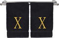 Monogrammed Hand Towel, Personalized Initial Gift, Extra Absorbent 100% Turkish by BareCotton