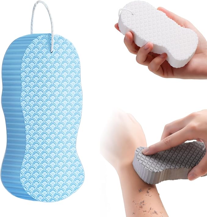 Magic Exfoliating Bath Sponge, 2025 Upgrade 3D Super Soft Exfoliating Bath by Byblack