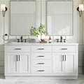 ARIEL Double Vanity 73" White by Ariel