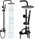 gotonovo Outdoor Shower Fixtures SUS304 Stainless Steel Rain Shower Kit Faucet by HOME