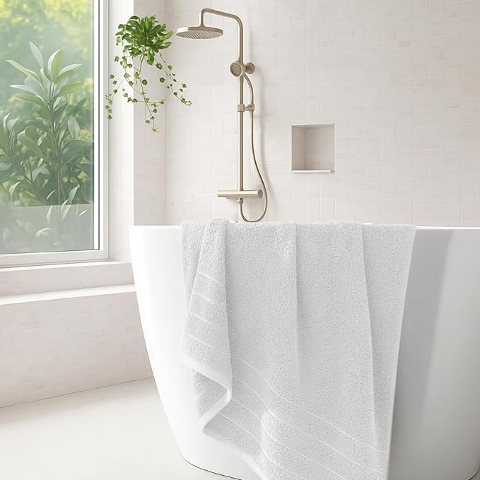 DAN River Extra Large Bath Towels Set of 4, 30 x 60 Inches - Image 6