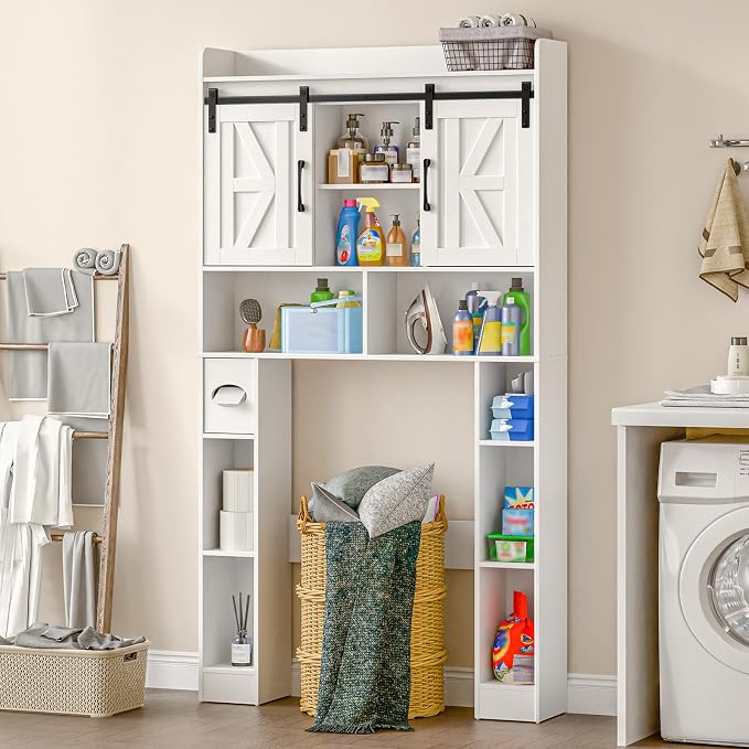 Farmhouse Storage Cabinet Over Toilet - Image 6