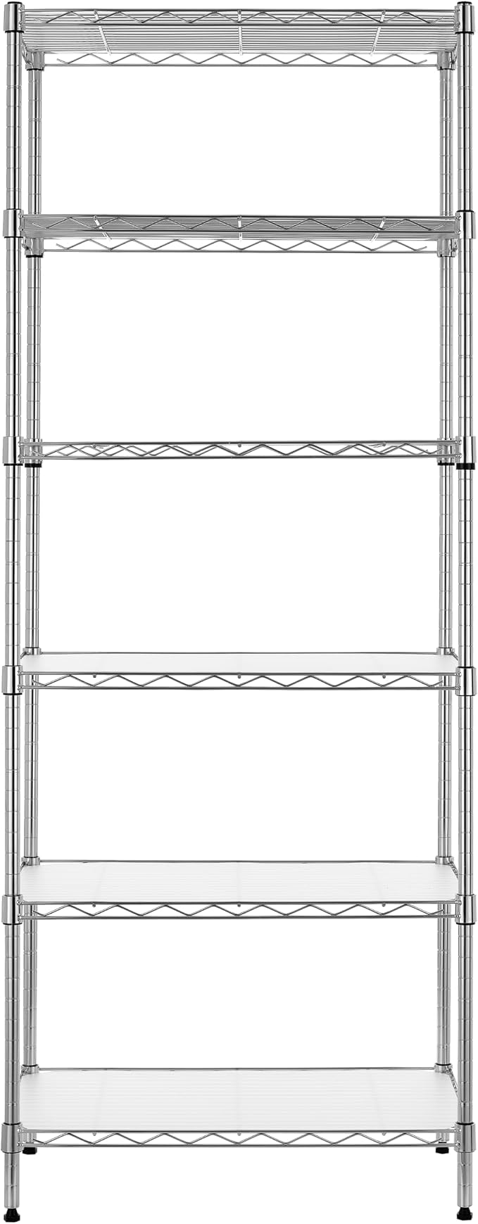 Finnhomy 6-Tier Wire Shelving Unit Adjustable Steel Wire Rack Shelving 6 - Image 7