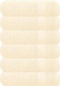 GLAMBURG Ultra Soft 6-Piece Hand Towel Set 16x28-100% Ringspun Cotton by GLAMBURG
