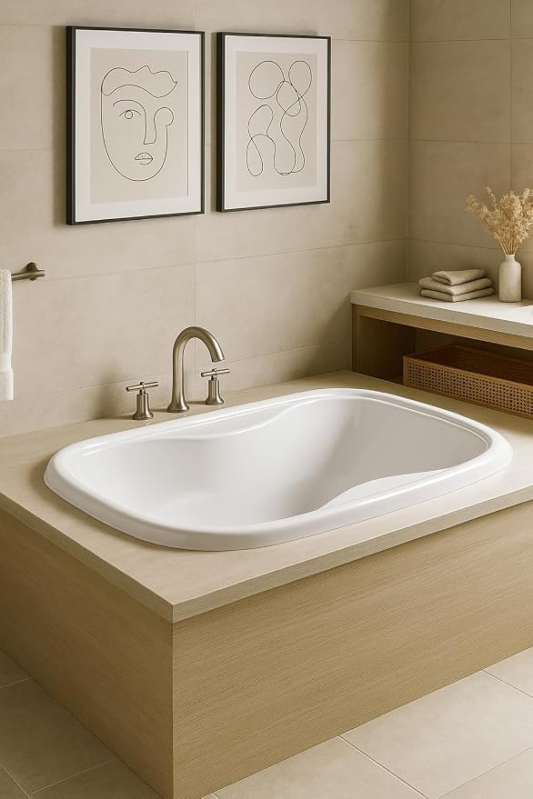Carver Tubs - TOD6841 - Modern Acrylic Fiberglass Whirlpool Tub Water Massage - Image 4