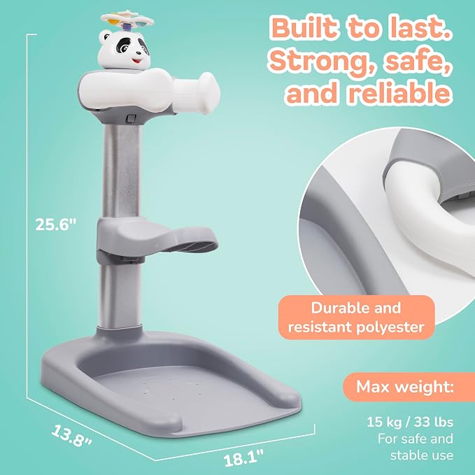 Baby Shower Stand with Built-in Seat and Bath Toy | Baby Bath Stand - Image 3