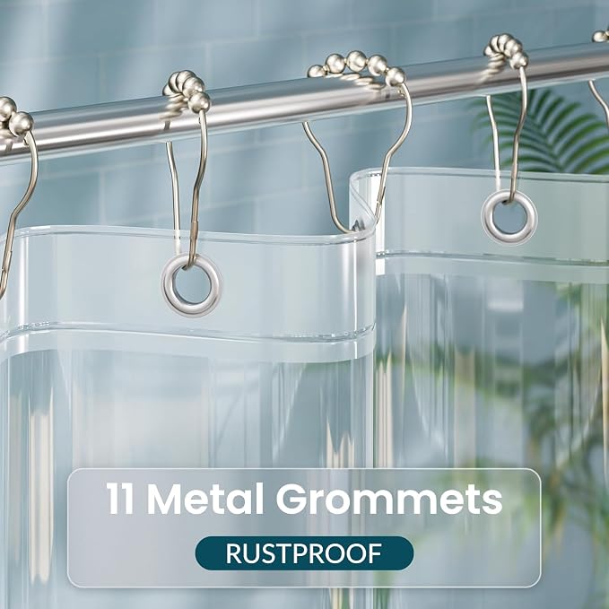 Titanker Plastic Shower Curtain Liner - Image 5