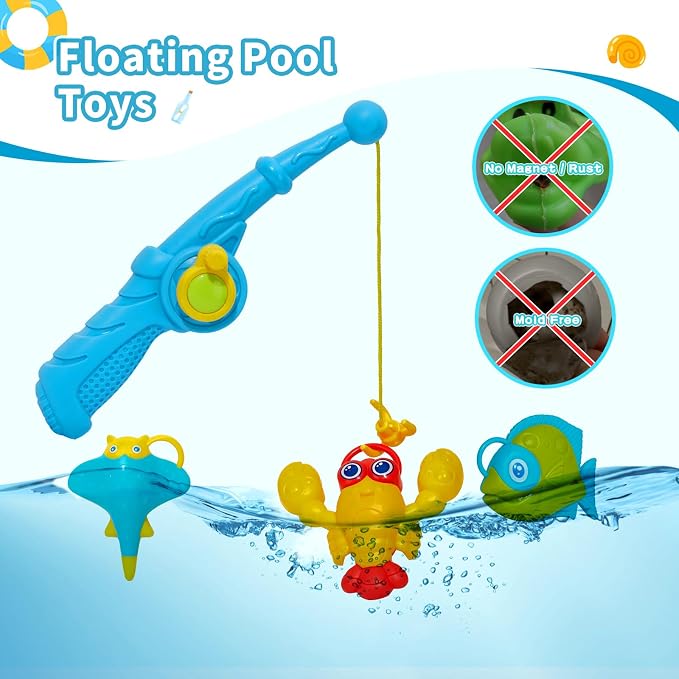 Toddler Bath Toys for Kids, Bathtub Water Table Pool Toys for Toddlers and - Image 4