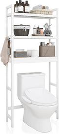 SMIBUY Bathroom Storage Shelf, Bamboo Over-The-Toilet Organizer Rack, by SMIBUY