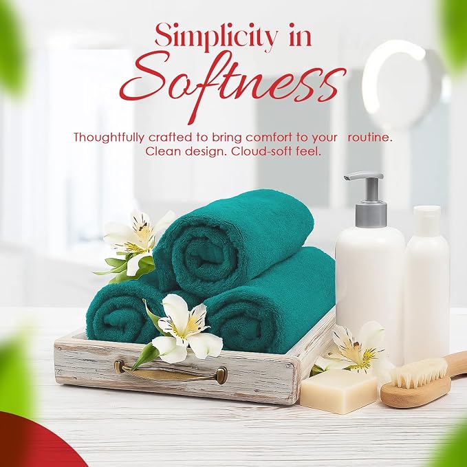 RIVERSIDE 12 Pack Premium 100% Cotton Face Washcloths, 550 GSM, 12 x 12 Inches - Image 4