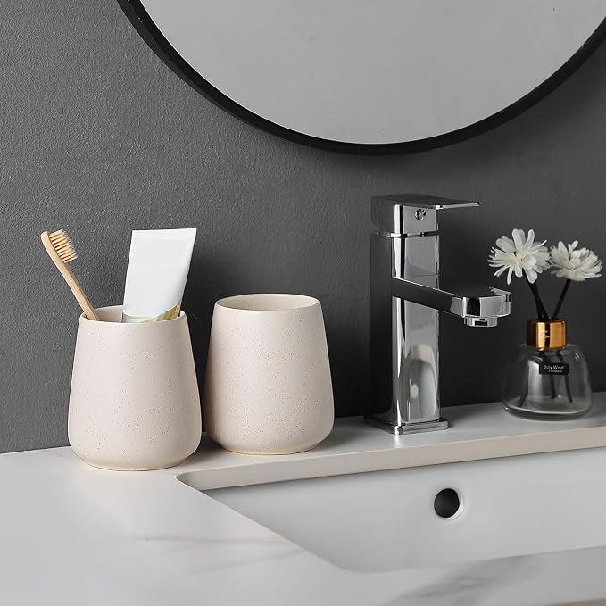 Beige Toothbrush Holder for Bathroom - Image 4